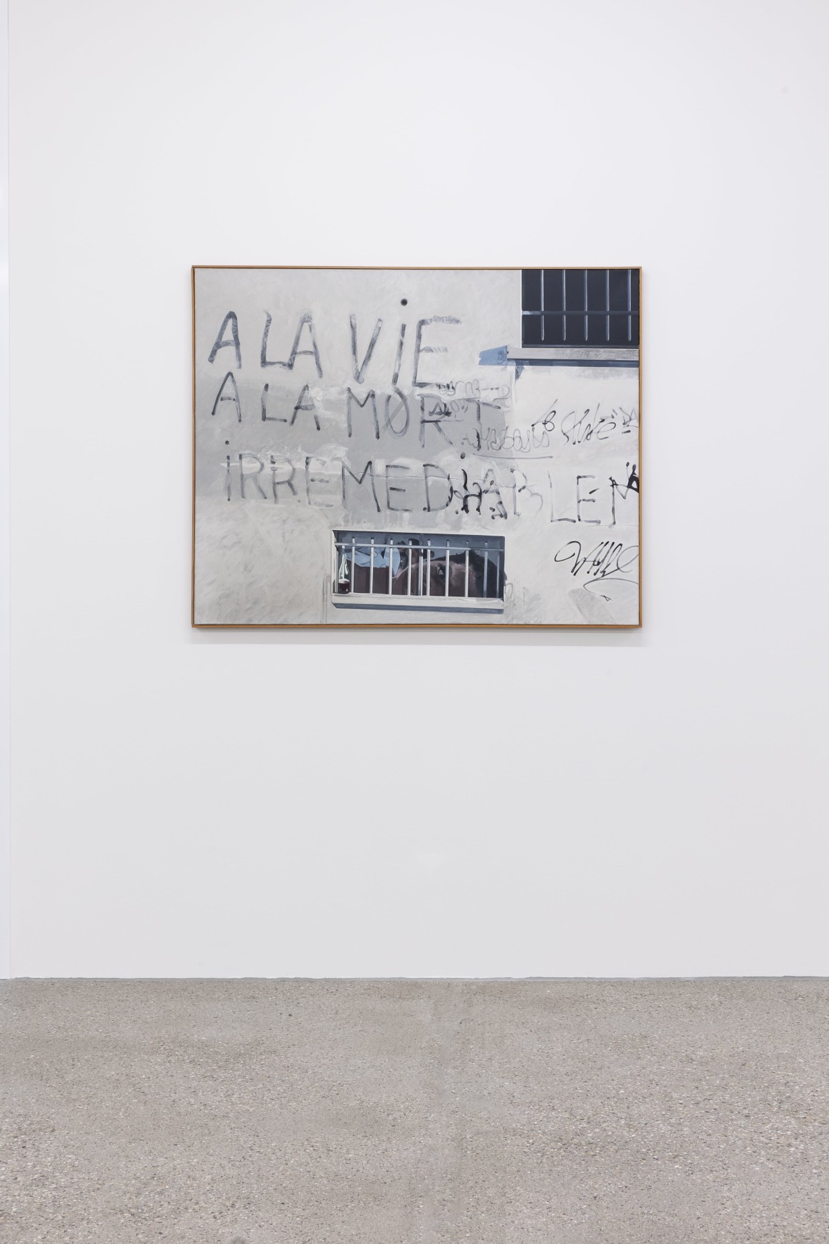 Émilienne Farny, <em>Graffiti no 4</em>, 1994, acrylique sur toile, 100 x 135 cm, photo : Théo Dufloo.
