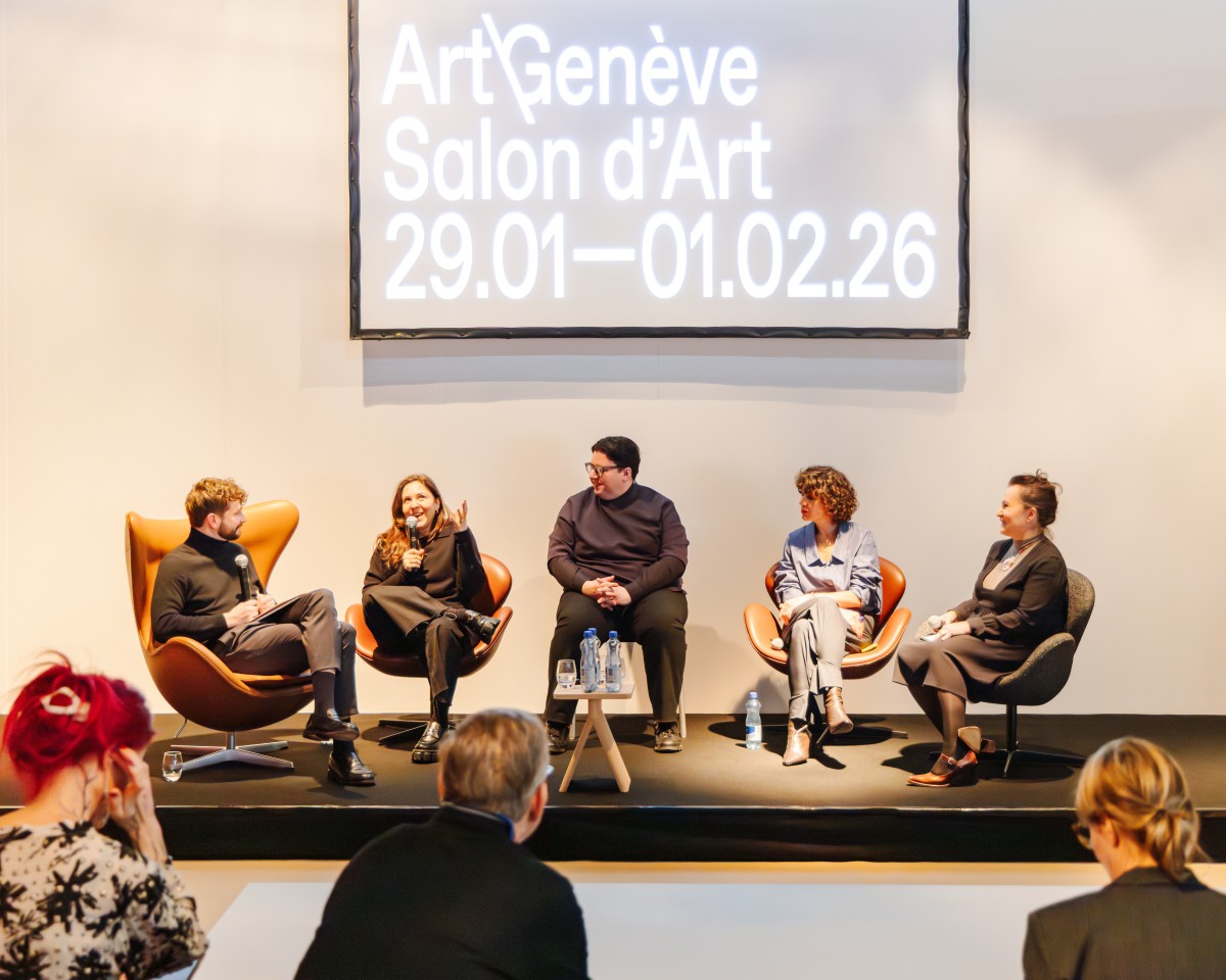 (l. to r.) Jean-Rodolphe Petter, iLiana Fokianaki, Théo-Mario Coppola, Andrea Rodriguez Novoa and Maya Stephani Kazoun. Photo : Théo Dufloo.