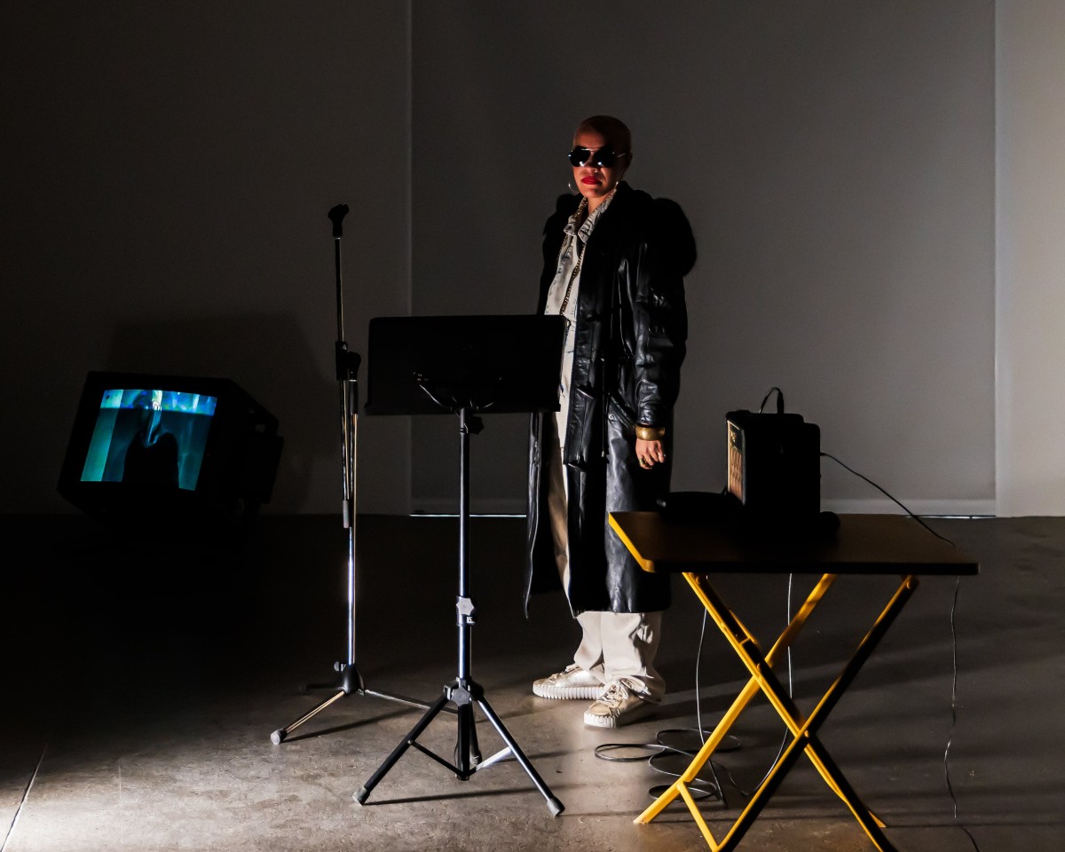 Rashayla Marie Brown (RMB), 730 (A Tribute to DJ Midas), 2025, CALM – Centre d'Art La Meute, photo : Théo Dufloo.